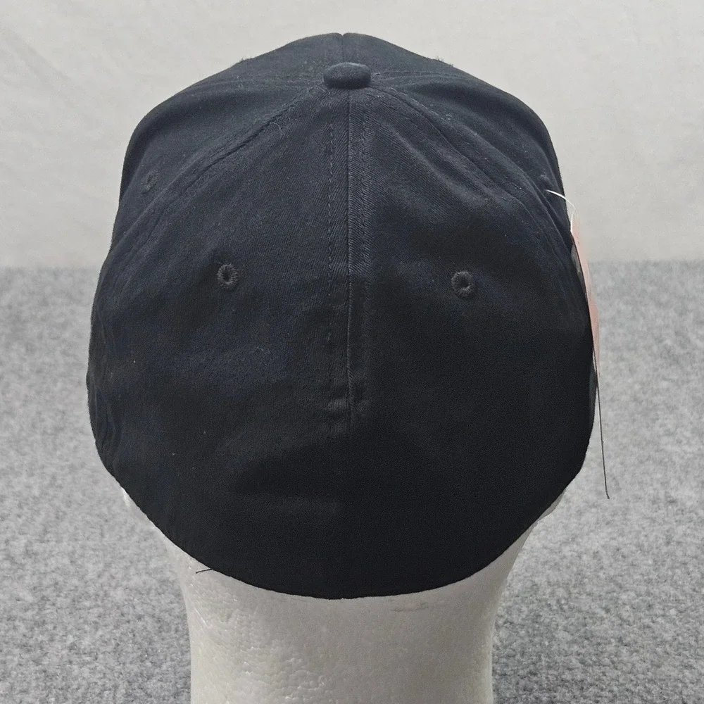 Leviathan Fitted Hat S M Black Red‎ Octopus Embroidery Streetwear Minimalist